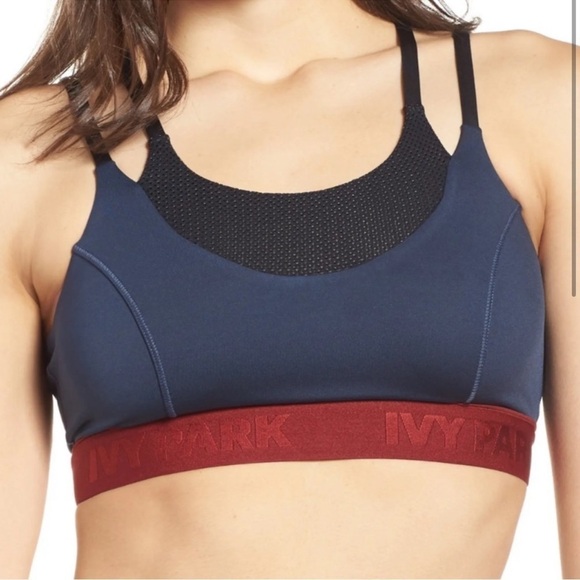 Ivy Park Colorblock Double Layer Sports Bra - Picture 1 of 6